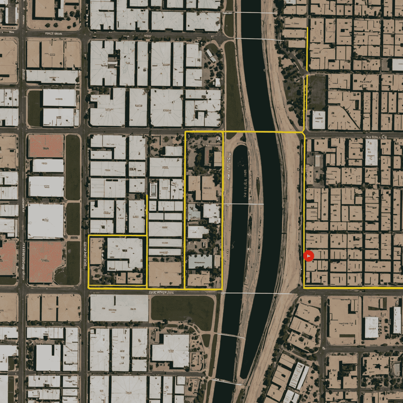 Map showing the location of 1023 W Tulane Dr, Tempe, AZ 85283 with a pin marking the exact address